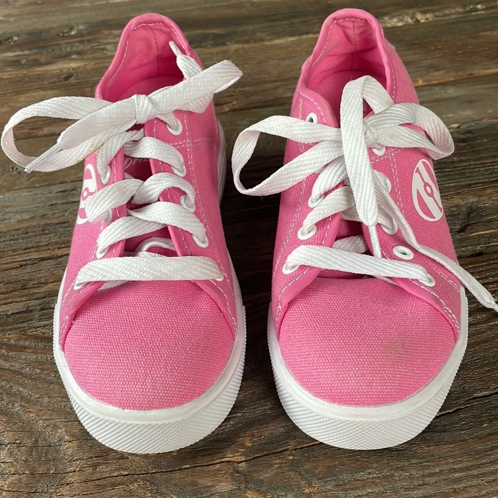 Heelys pink canvas sneakers‎ EUC size 2